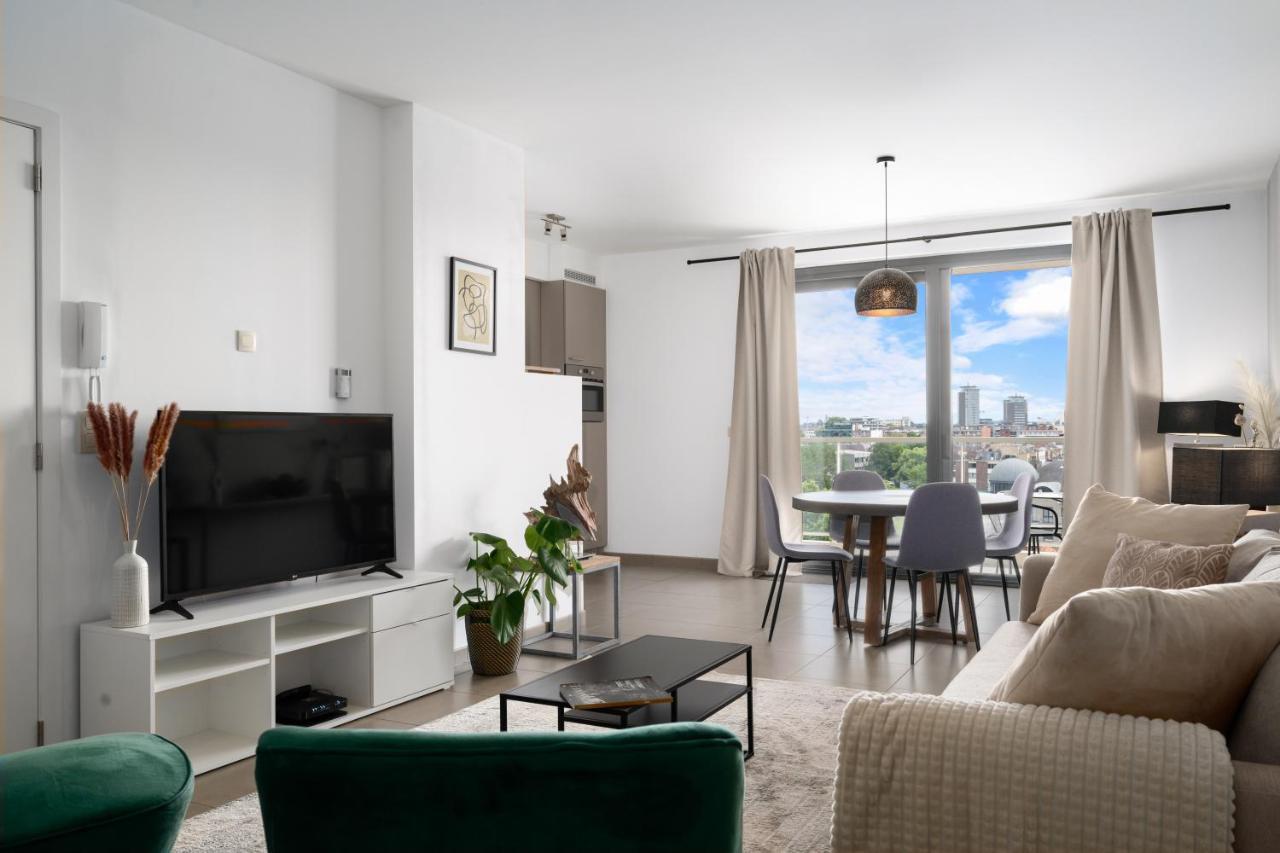 Shs Homes-Luxe Highrise, 2 Bedrooms, Kitchen, Free Parking, Stunning View, Large Tarrasse, Workspace Hasselt Exterior photo