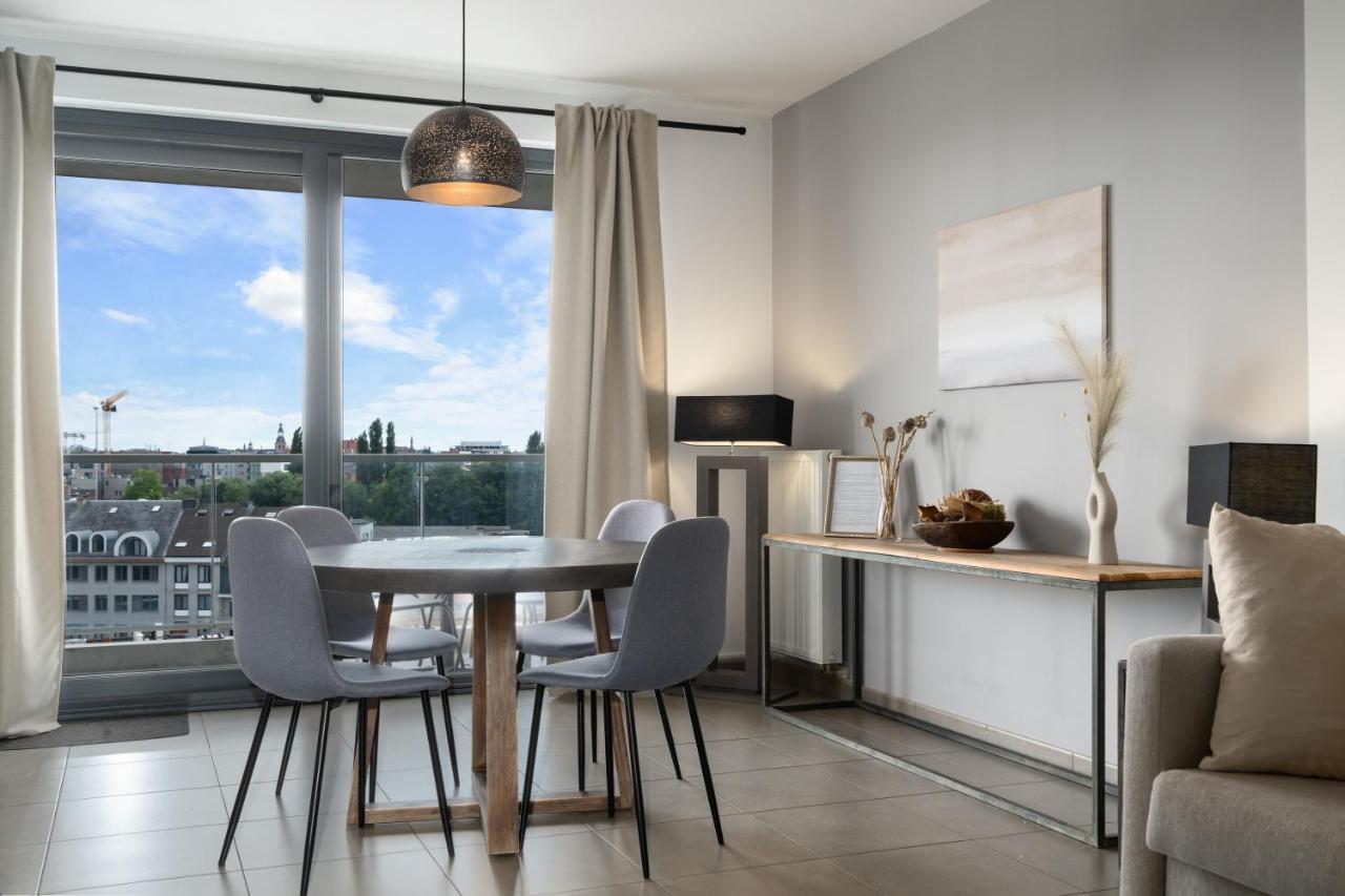 Shs Homes-Luxe Highrise, 2 Bedrooms, Kitchen, Free Parking, Stunning View, Large Tarrasse, Workspace Hasselt Exterior photo